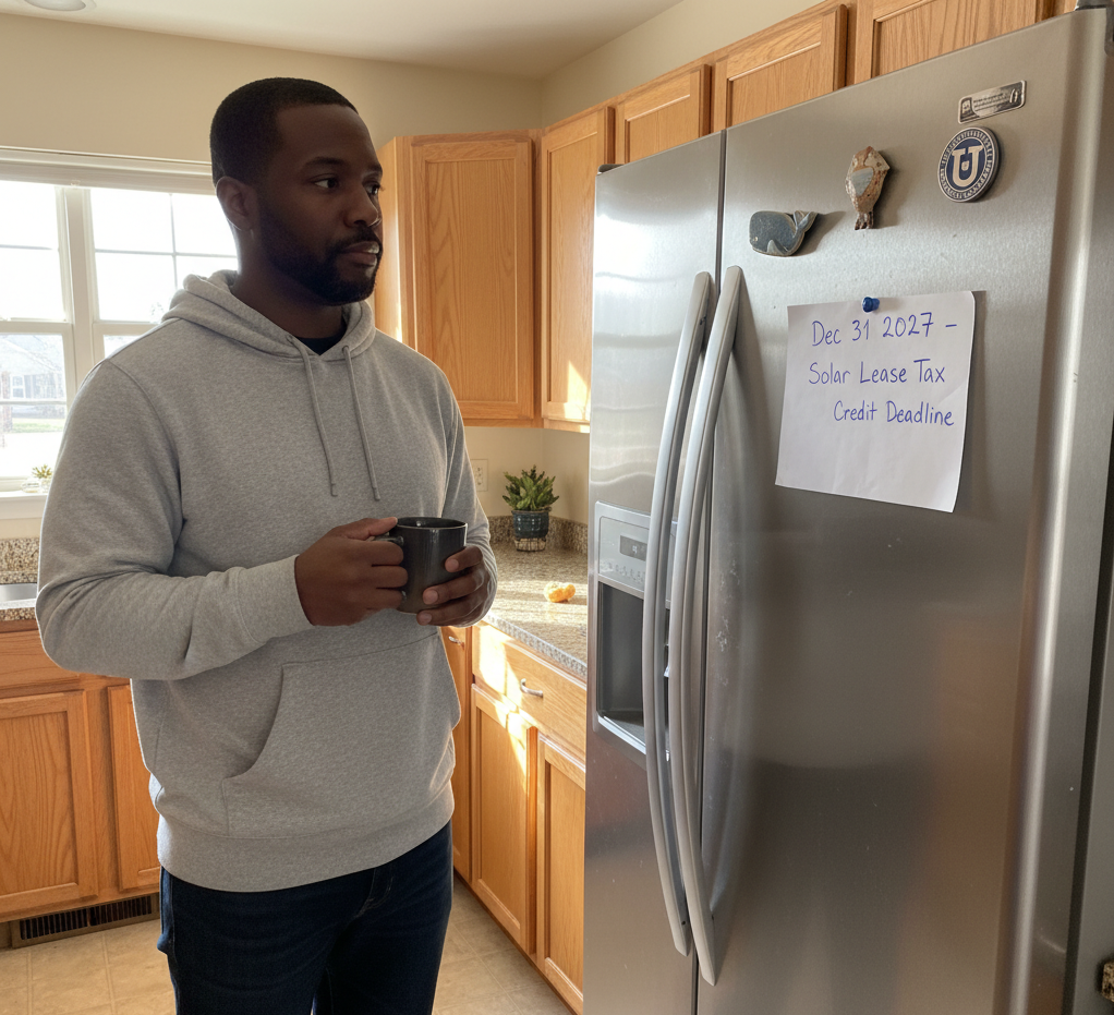 Man reflecting on upcoming Tax Credit deadline